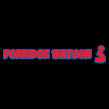Porridge Watson Front and Back Print - Mens Ink Longsleeve Tee Design