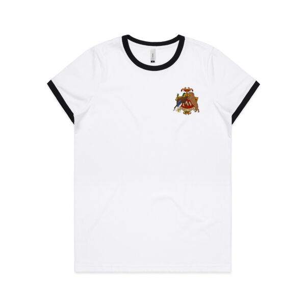 Porridge Watson Emblem - Womens Ringer Tee Thumbnail